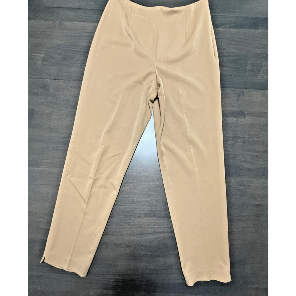Talbots Womens Dress Pants Southampton Straight Leg Camel Brown Tan Sz 10